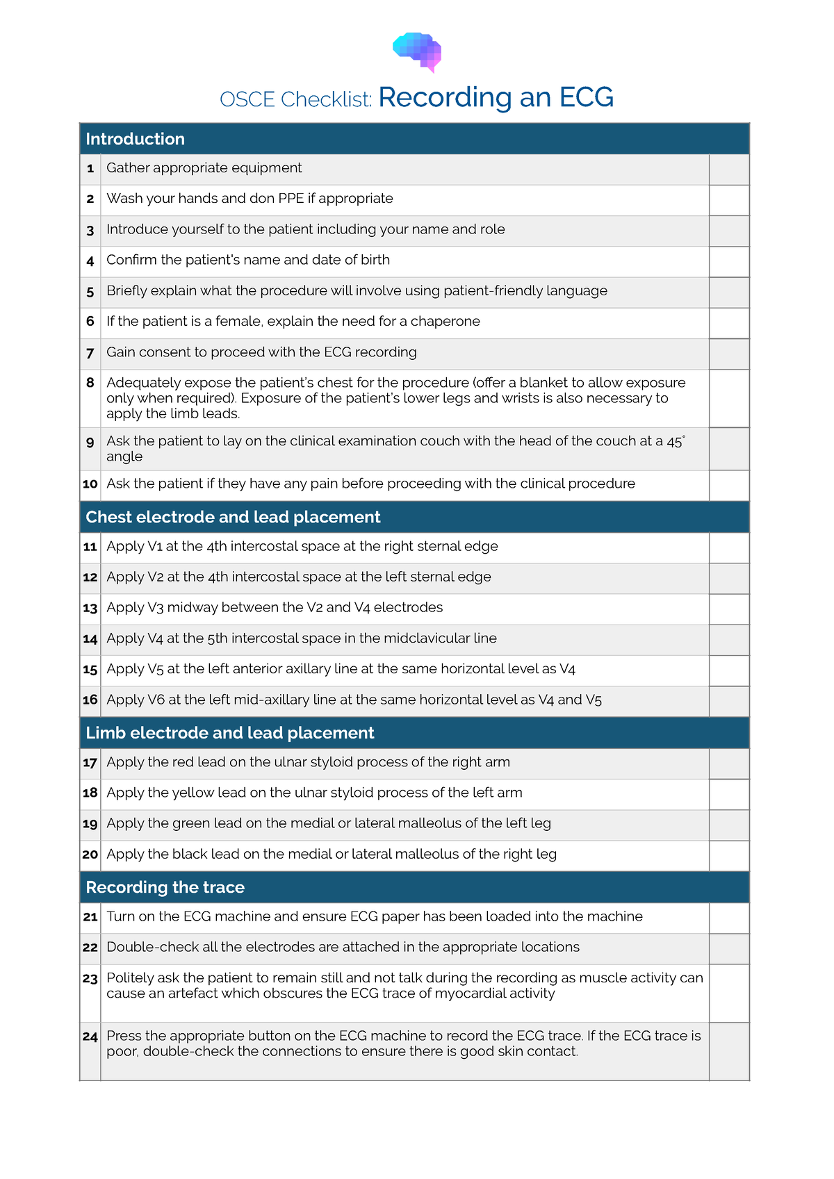 osce-checklist-recording-an-ecg-osce-checklist-recording-an-ecg