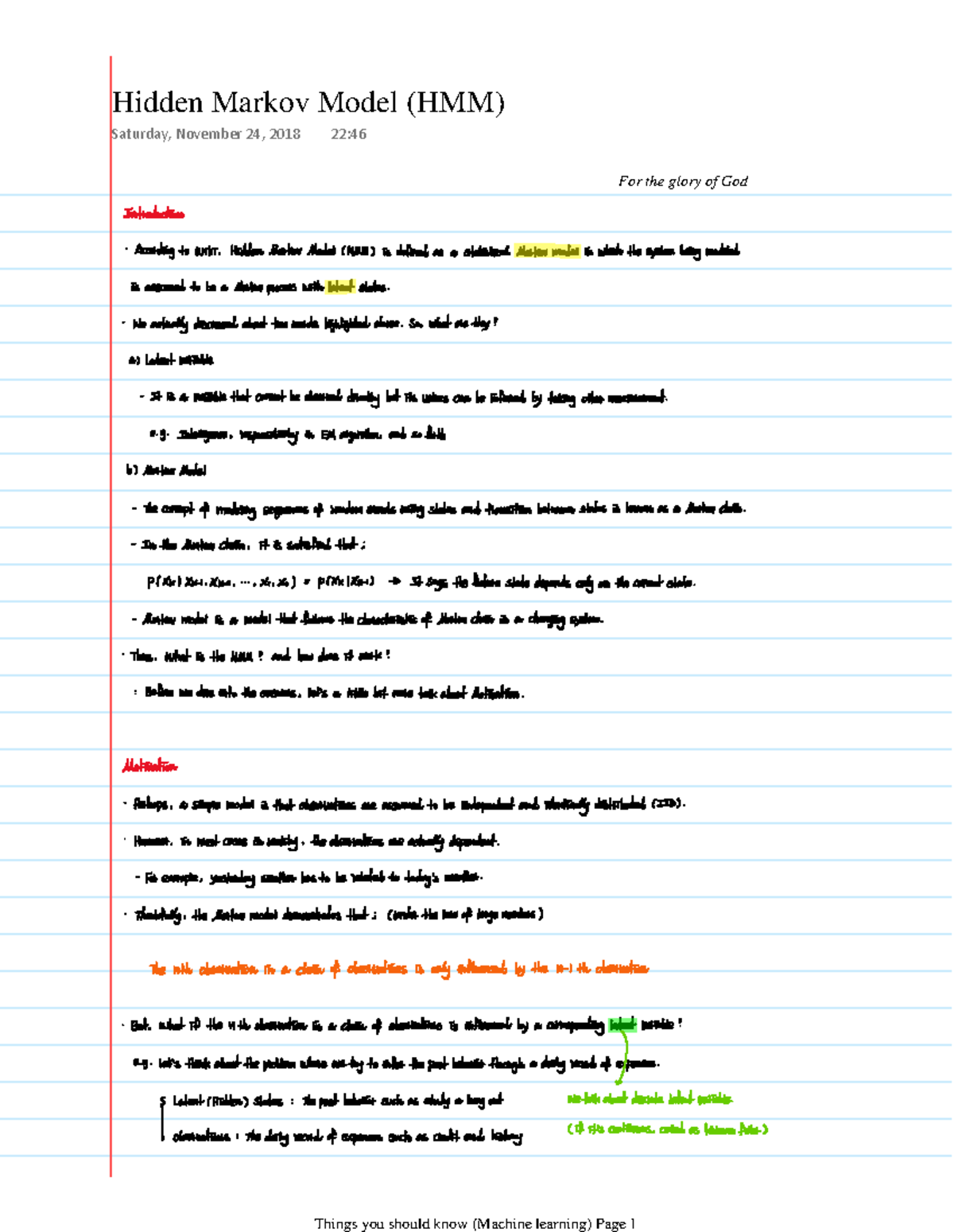 5 - Machine Learning Notes for Class 5. - Introduction To Machine ...