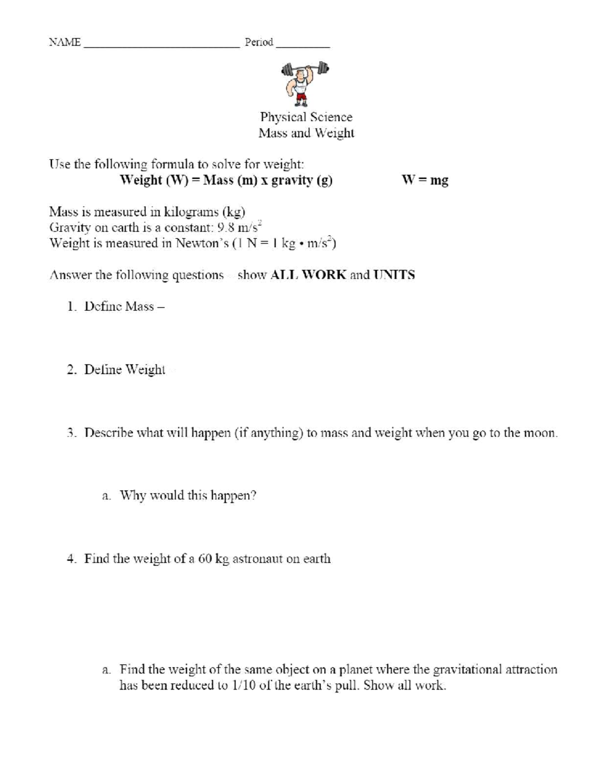 Mandw Worksheet - NONE - Education - Studocu
