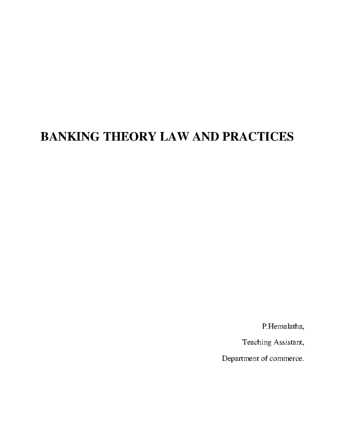 Banking Theory LAW AND Practices (2) - BANKING THEORY LAW AND PRACTICES ...