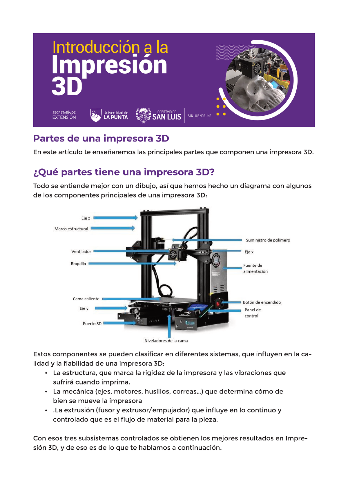 PDFs 03 - Tercer apunte introductorio impresoras 3D - Partes de