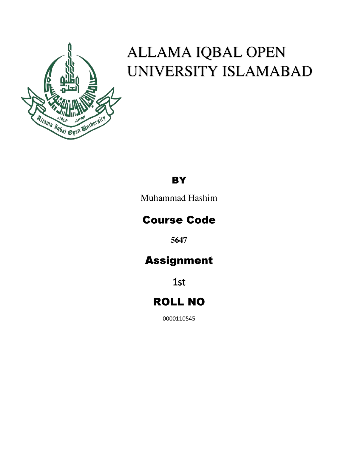 allama iqbal open university assignments solved code 463