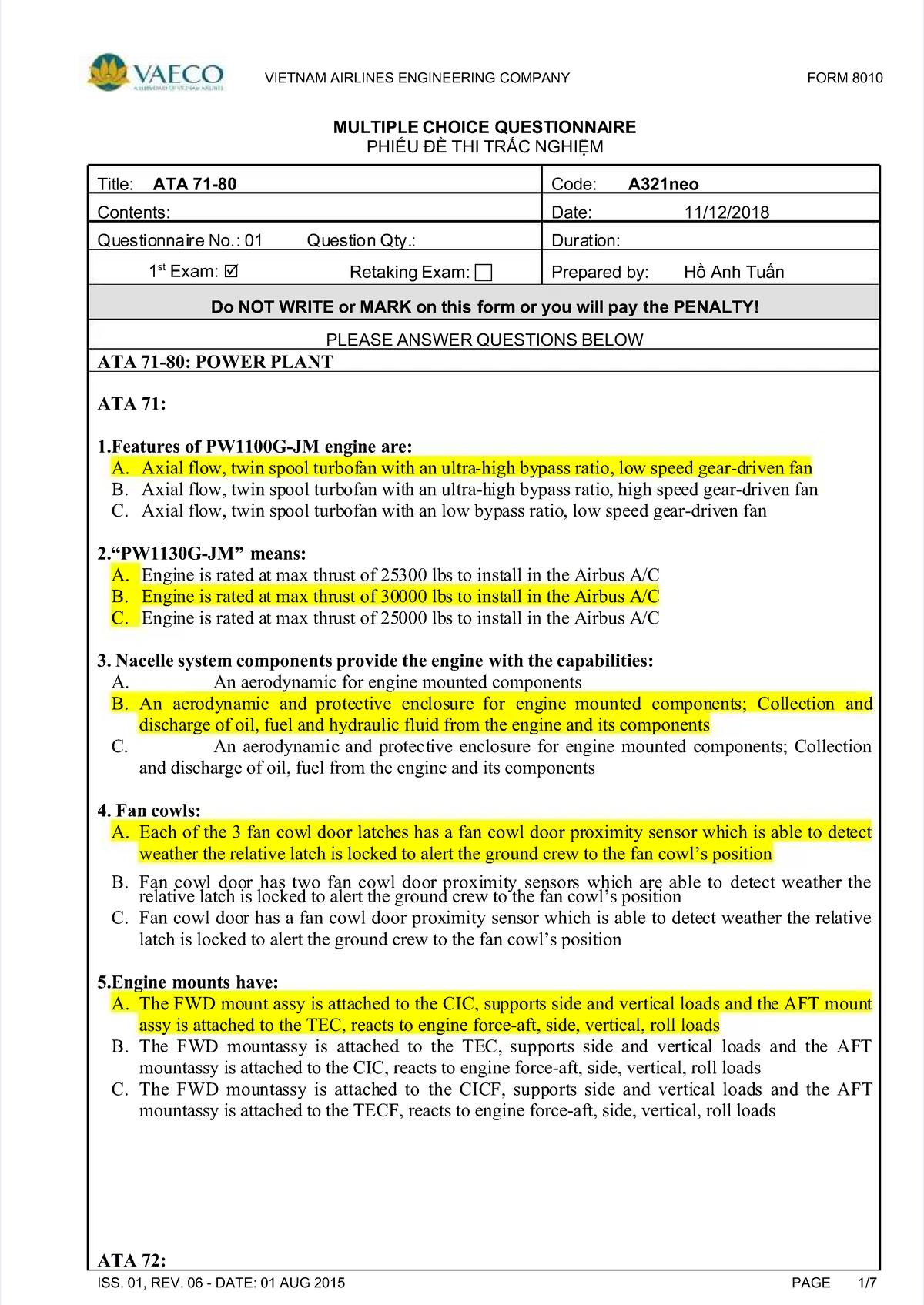 Pdf-ata-71-80-multiple-choice-questionnaire compress - MULTIPLE ...