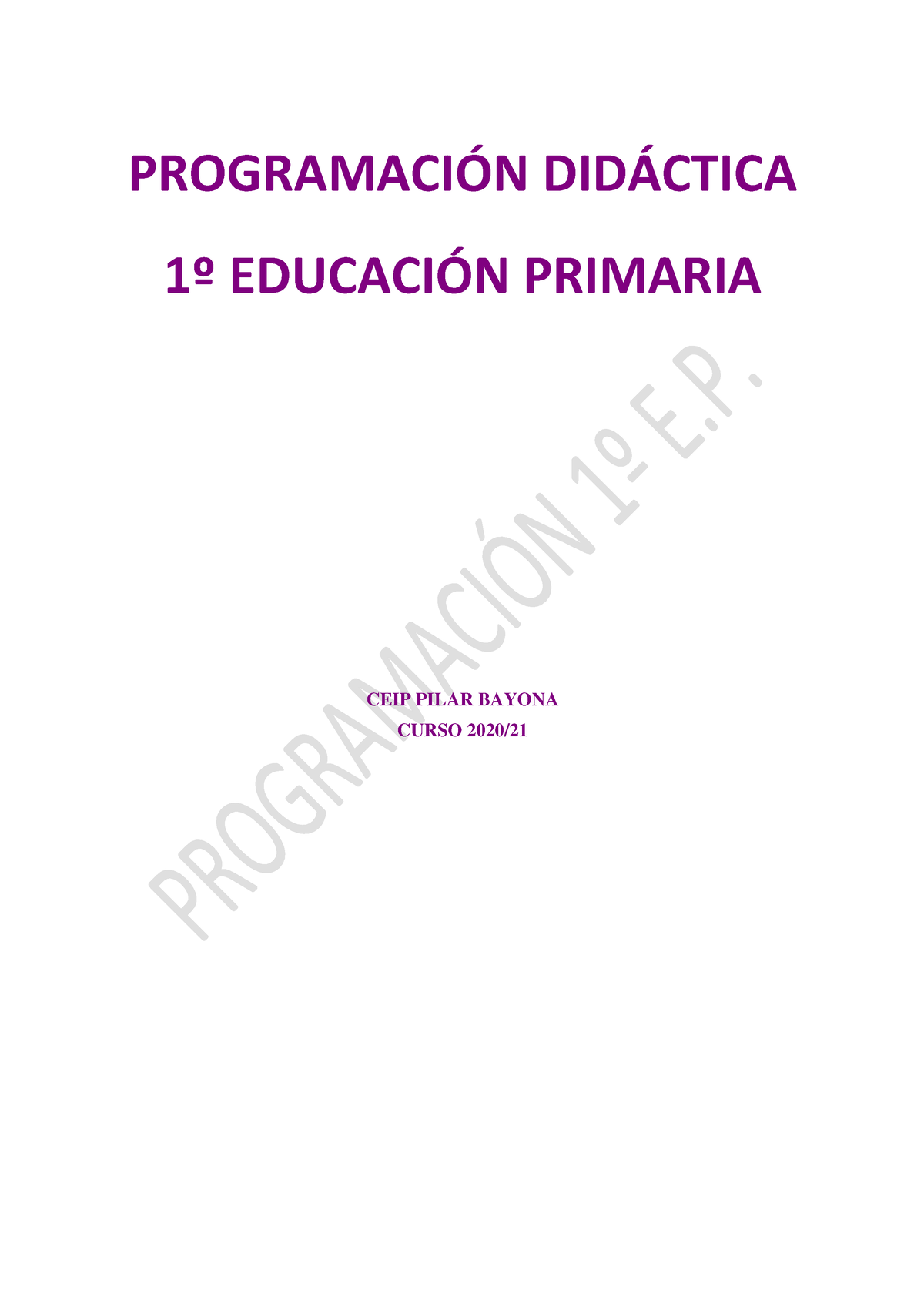 Programacion Didactica Lengua 1º - PROGRAMACI”N DID¡CTICA 1∫ EDUCACI”N ...