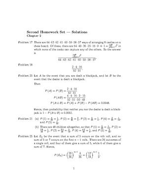 MATH 461 HW 9 Solutions - 9th Homework Set — Solutions Chapter 6 ...