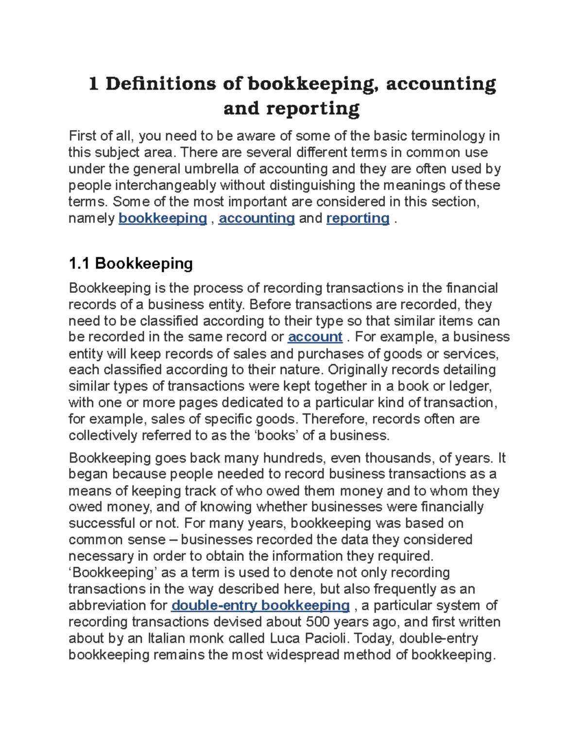 bookkeeping research meaning