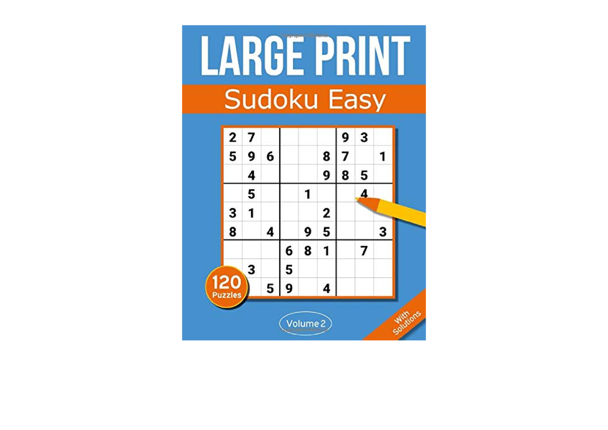 Kindle Online Pdf Sudoku Large Print Easy Large Print Sudoku Puzzle Book For Adults And Seniors 9564