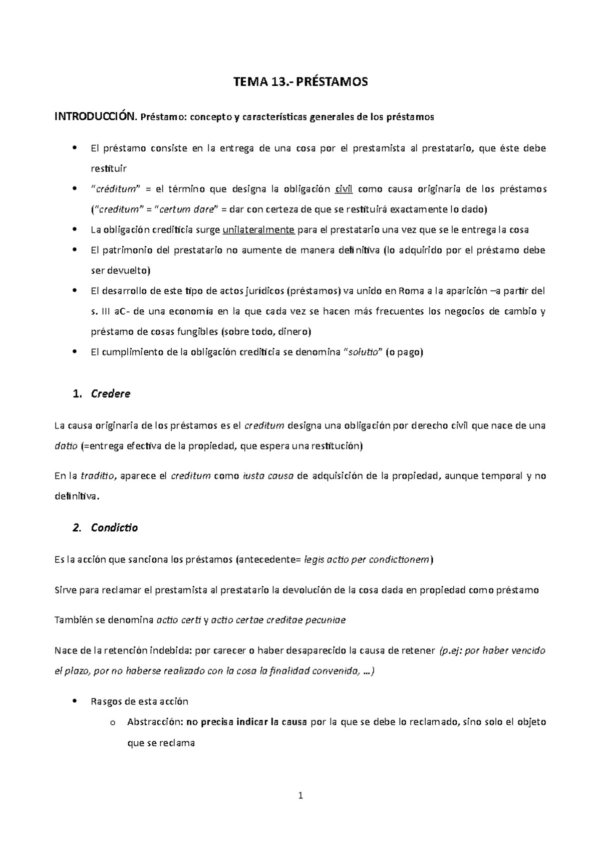 TEMA 13 (dr) - Apunts 13 - TEMA 13.- PRÉSTAMOS INTRODUCCIÓN. Préstamo ...