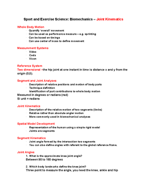 BTEC Revision Muscular System - BTEC Revision Guide Muscular System B1 ...