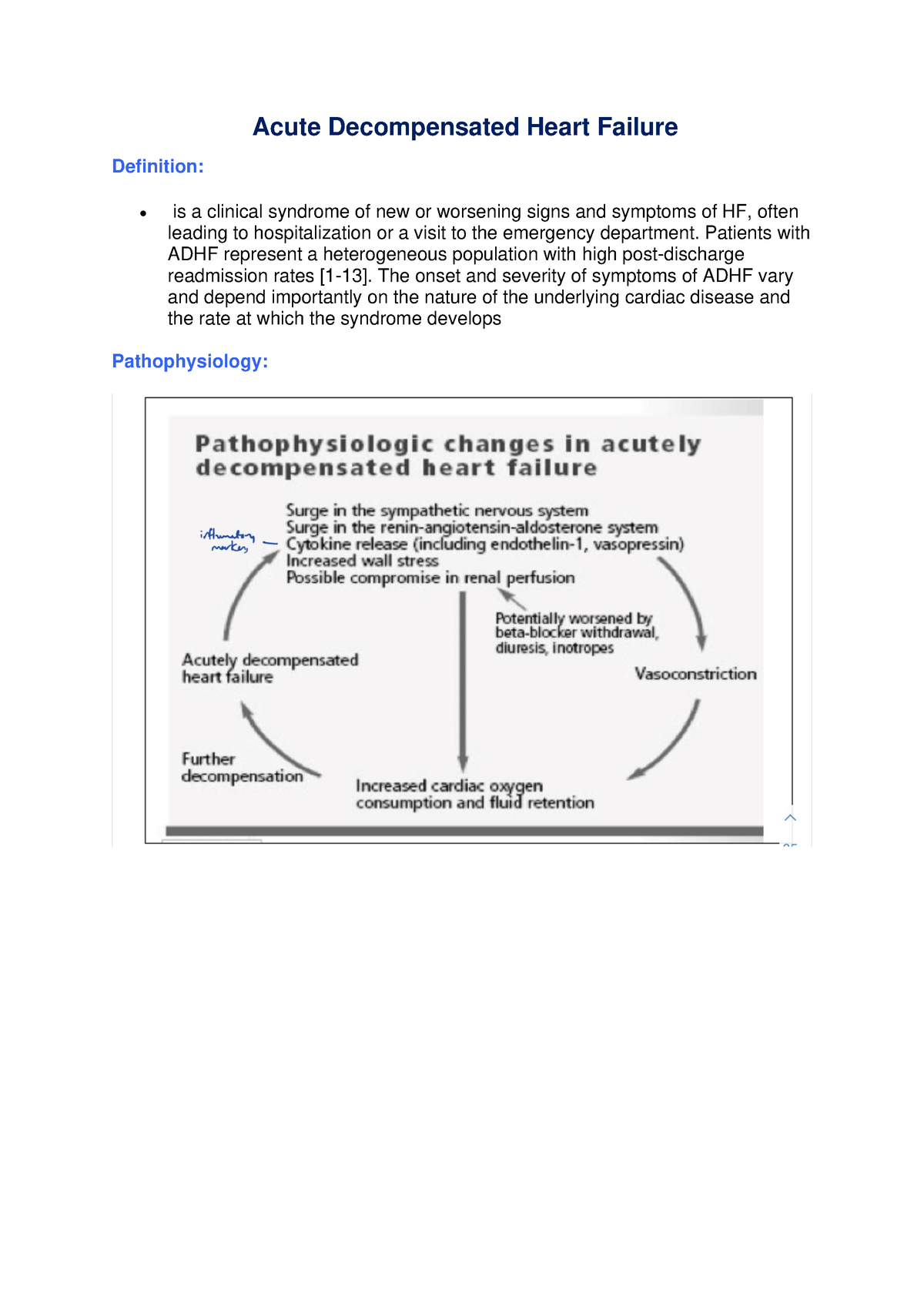 Acute Decompensated Heart Failure (ADHF) - Acute Decompensated Heart ...