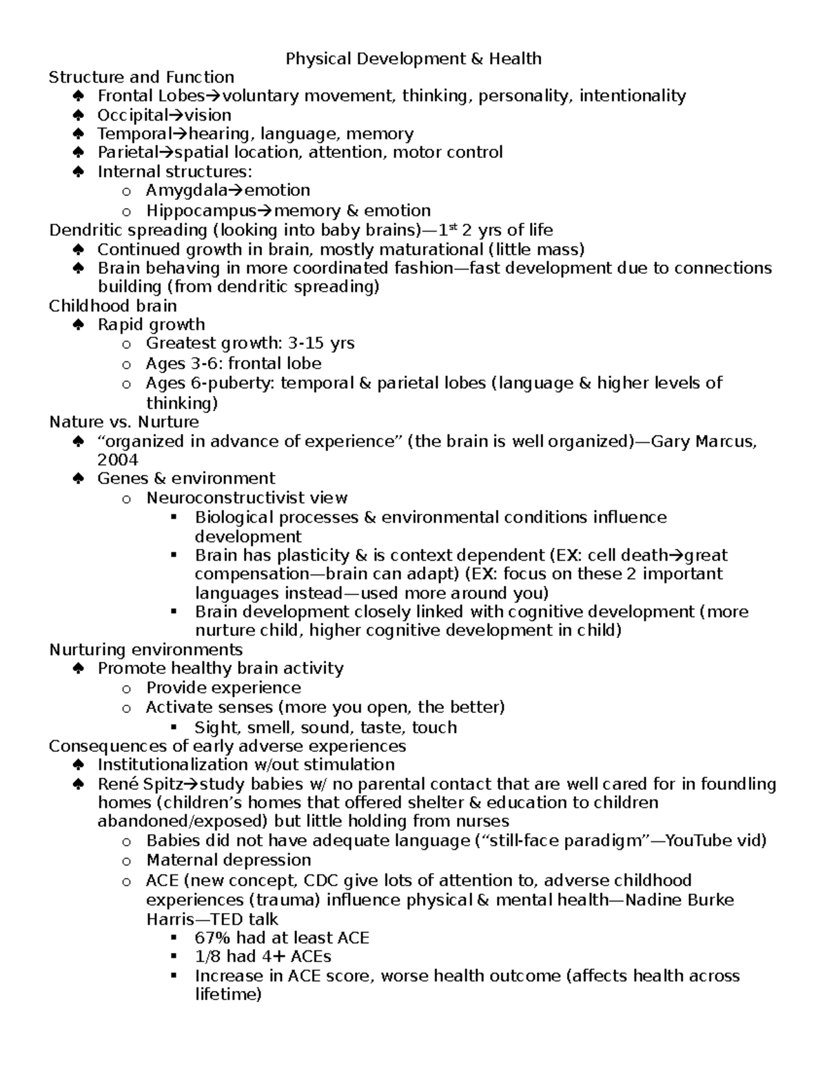 Physical Development and Health - Physical Development & Health ...