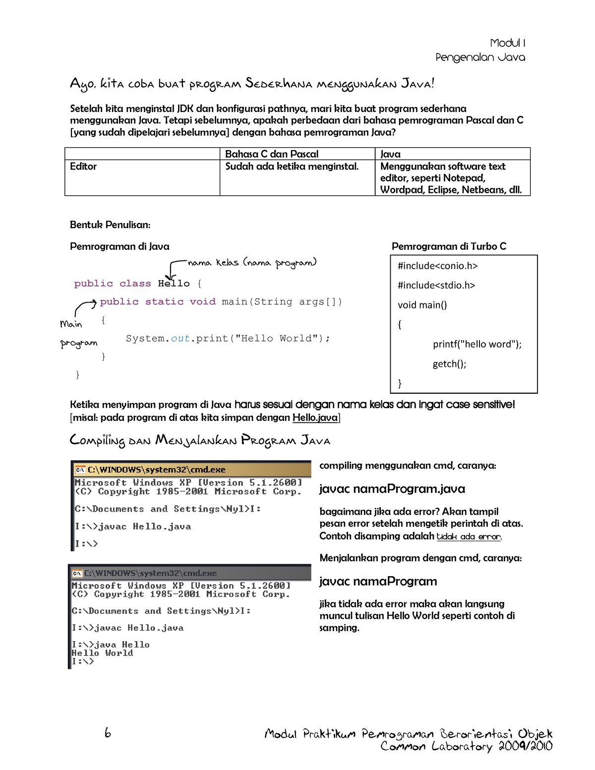 Pertemuan 2 Tipe Data Dan Array 6 Modul Praktikum Pemrograman Berorientasi Objek Ayo Kita 6371