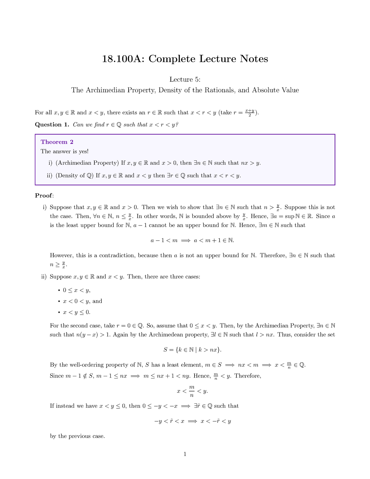 Mit18 100af20 Lec52 - Toan Dai Cuong - 18: Complete Lecture Notes ...