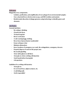 Biochemistry Lab Notes - Bacteriophages Part 2 - Record Keeping ...