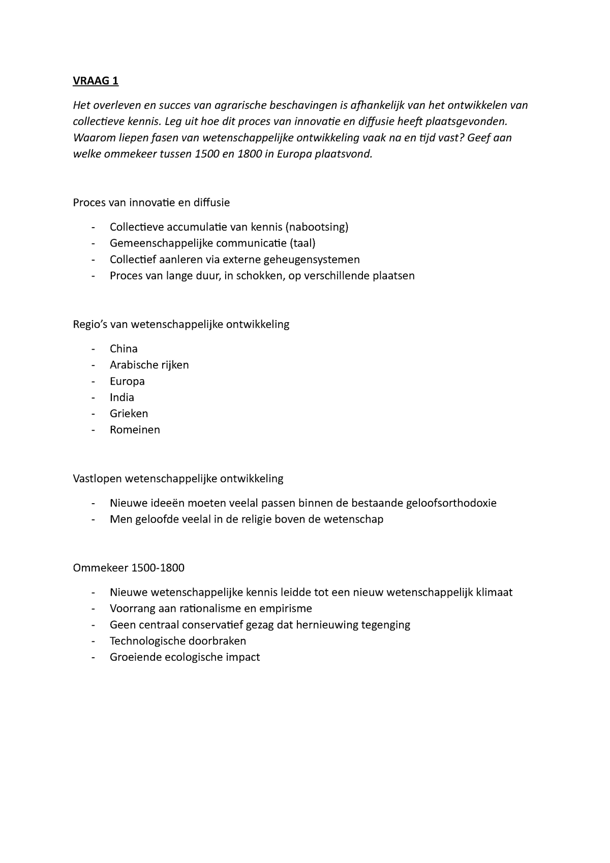 Voorbeeldexamen WG - Het overleven en succes van agrarische Sns-Brigh10