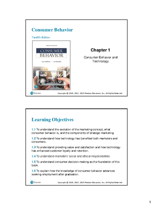 IPS335 Chapter 3 - Consumer Behavior Twelfth Edition Chapter 3 Consumer ...