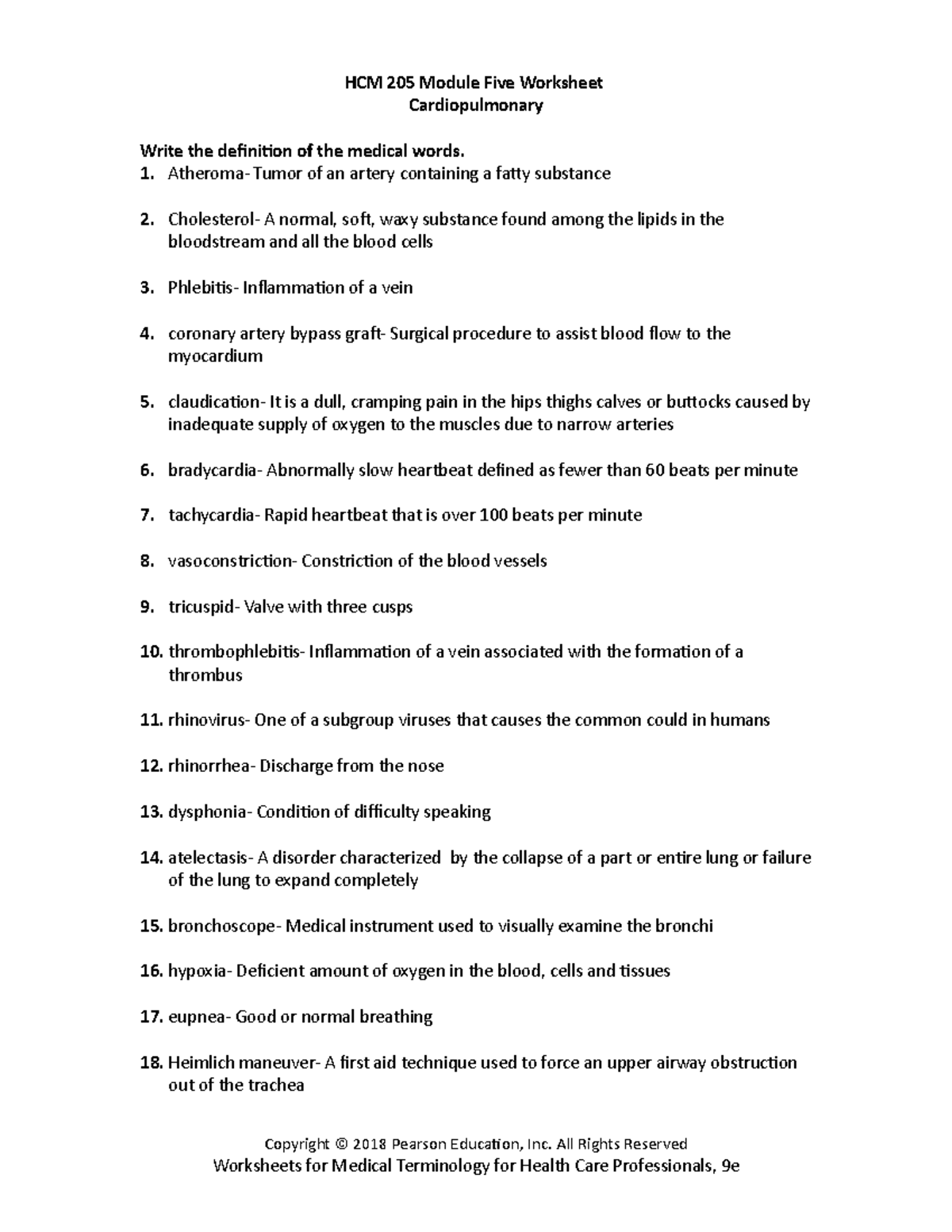 HCM 205 Module Five Worksheet - HCM 205 Module Five Worksheet ...