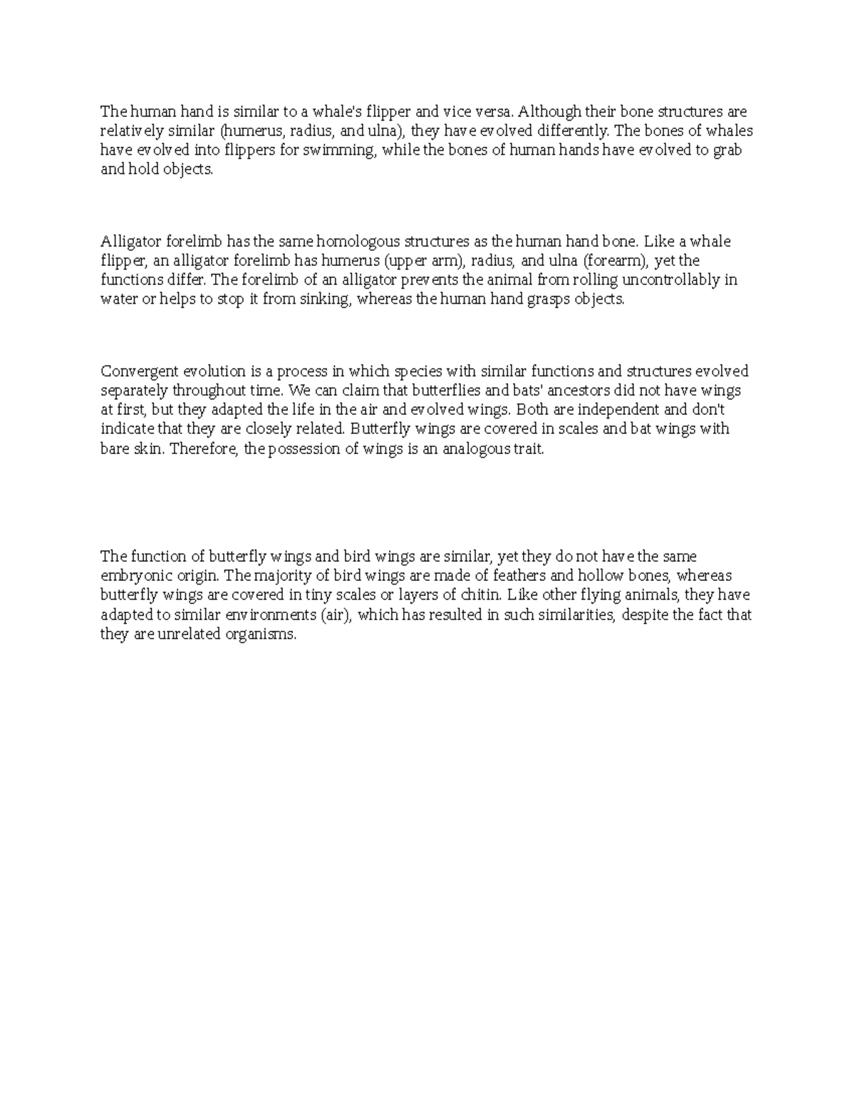 Untitled document.edited (83) - The human hand is similar to a whale's ...