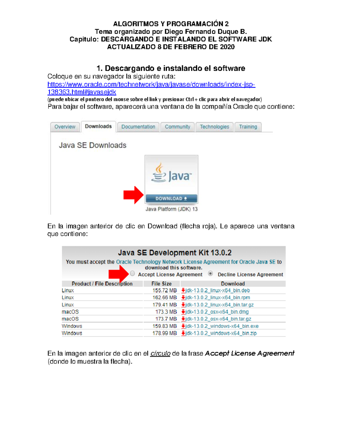 1. GUIA PARA Descargar E Instalar JAVA JDK Version 13 - Tema organizado ...