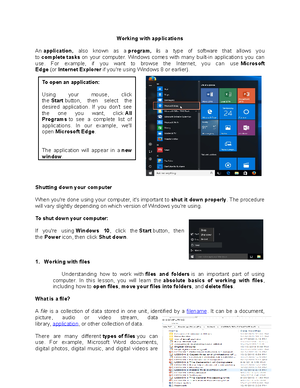 General Introduction to Windows OS - The operating system is what ...