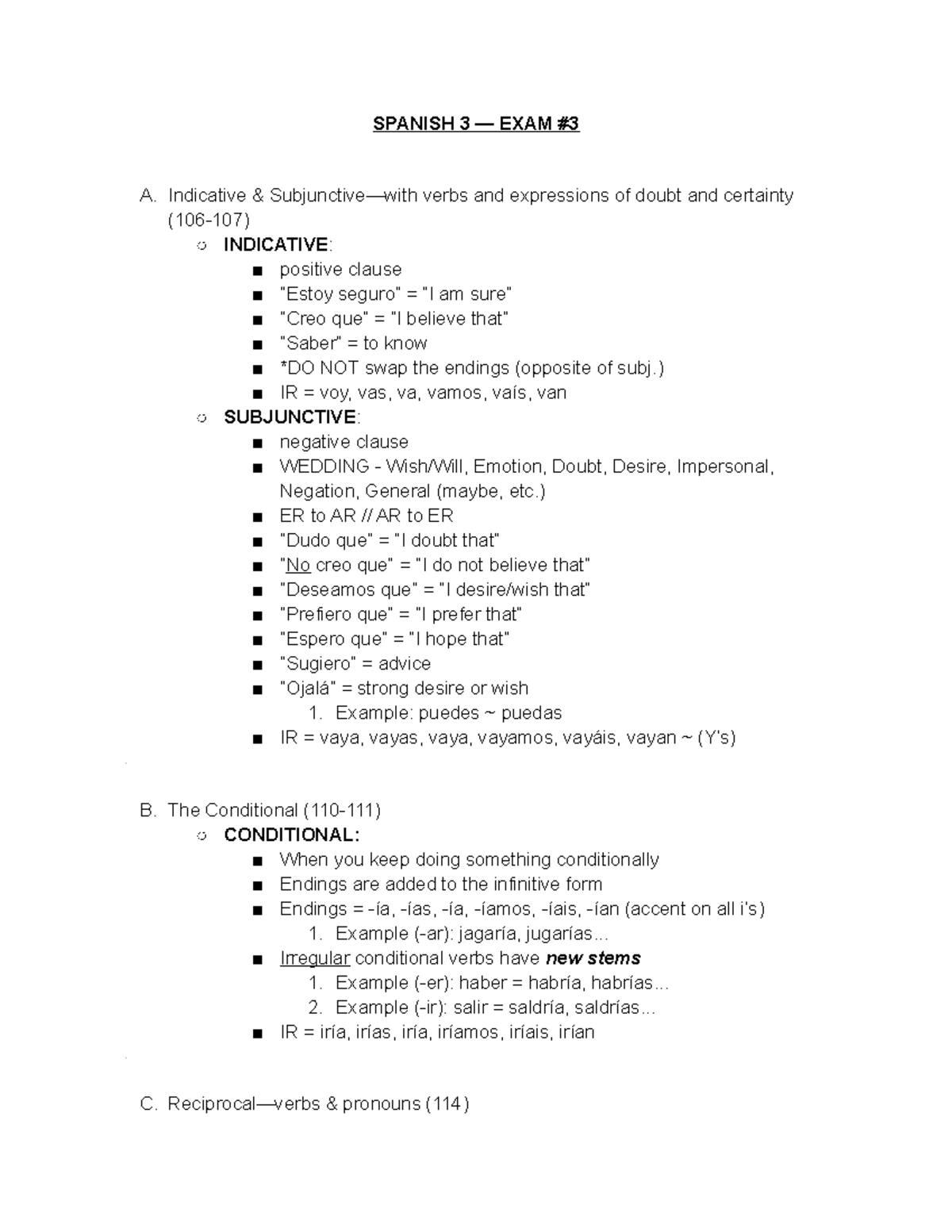 spanish-3-exam-3-spanish-3-exam-a-indicative-subjunctive-with