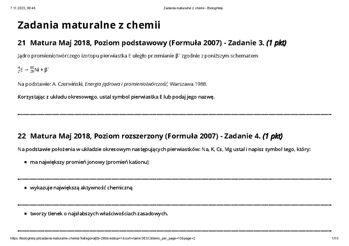 Zadania-maturalne-z-chemii-budowa-atomu zmiany - Zadania maturalne z