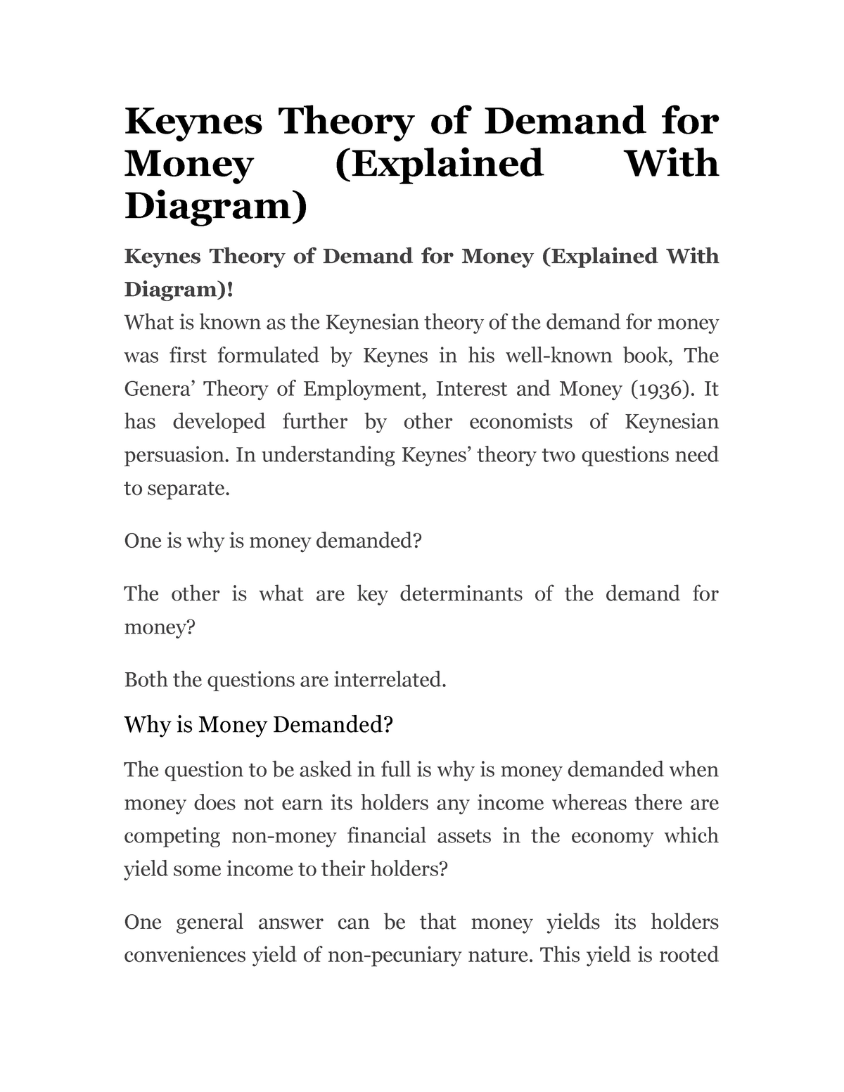 keynes-theory-of-demand-for-money-keynes-theory-of-demand-for-money