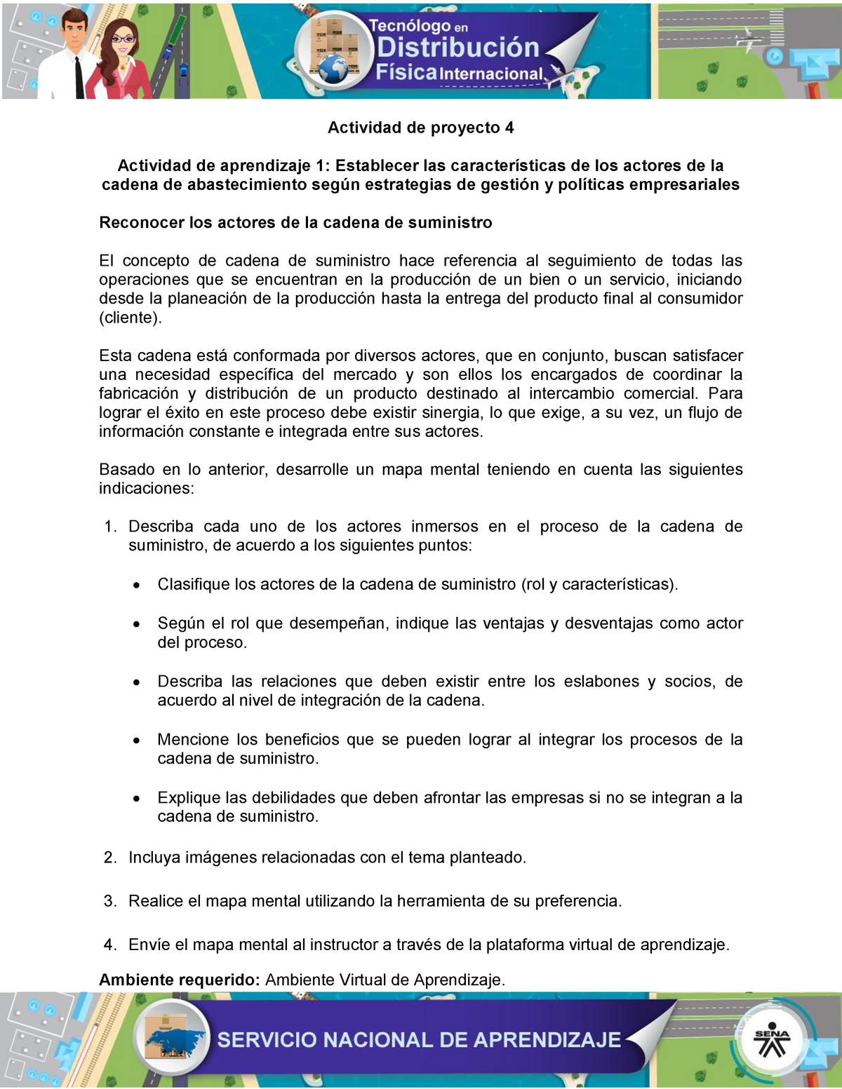 Evidencia 1 Mapa Mental Reconocer Los Actores De La Cadena De Suministro Actividad De Proyecto 1550