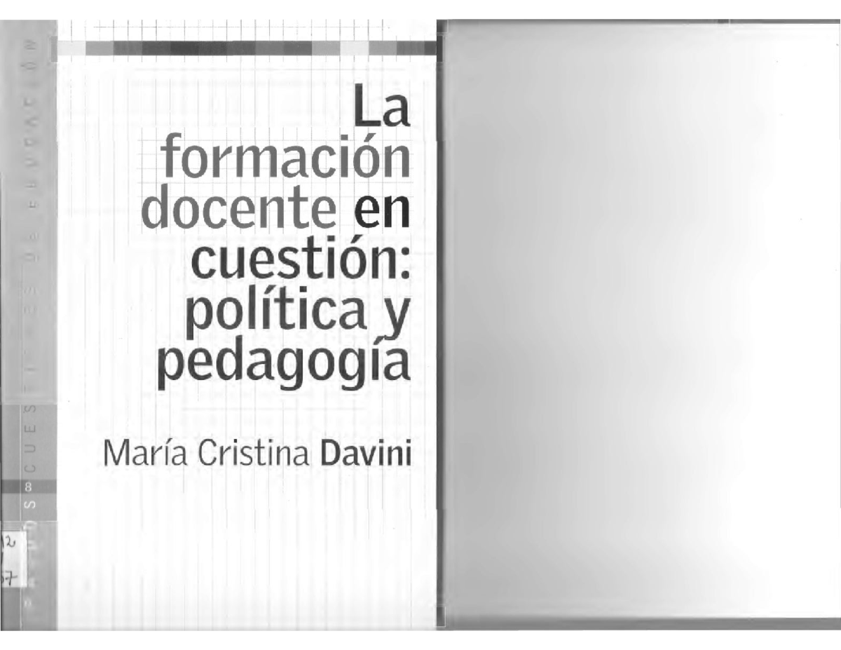 ##LA Formación Docentencuestión Política Pedagógica compressed - La