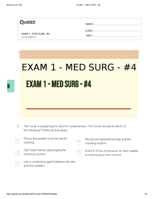 MED SURG II EXAM 3 TEST Review - MED SURG II EXAM 3 TEST REVIEW MODULES ...