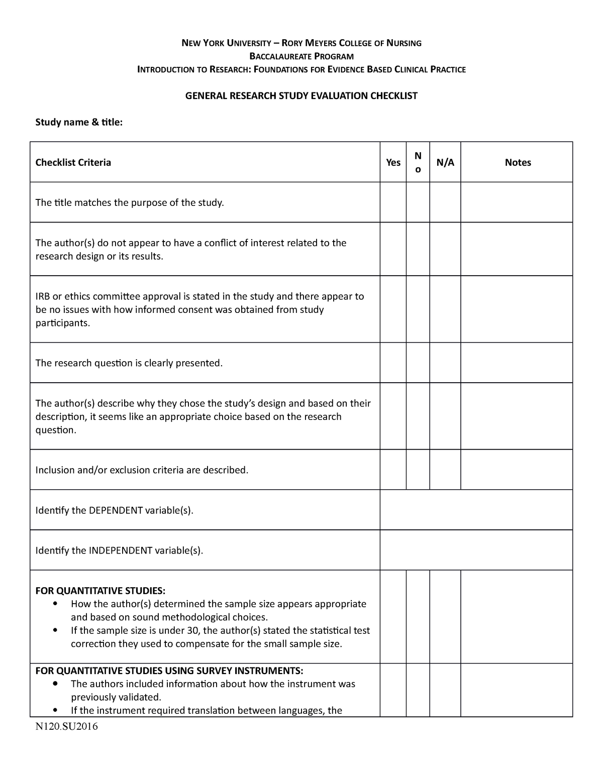 Article Review Form - NEW YORK UNIVERSITY – RORY MEYERS COLLEGE OF ...