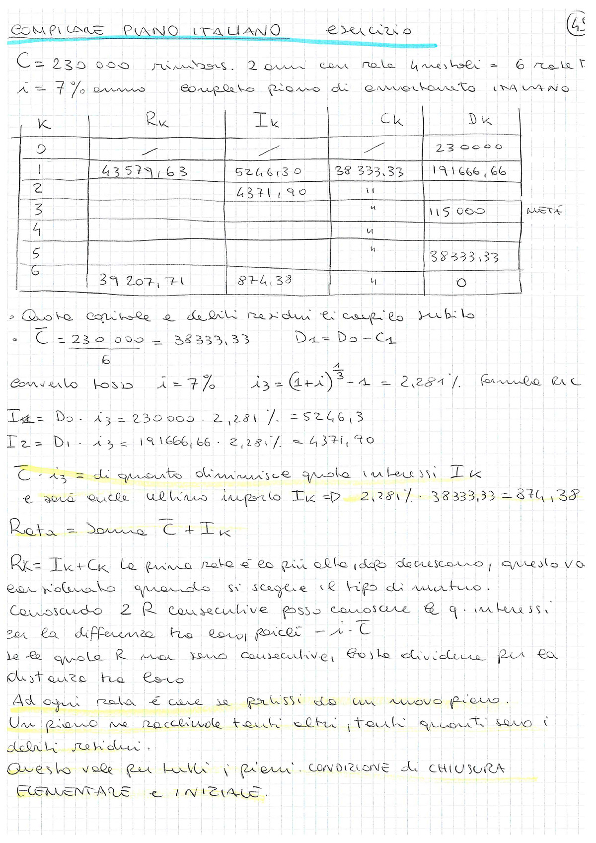 Matematica Finanziaria Parte 2 Di 2 - MATEMATICA FINANZIARIA - Studocu