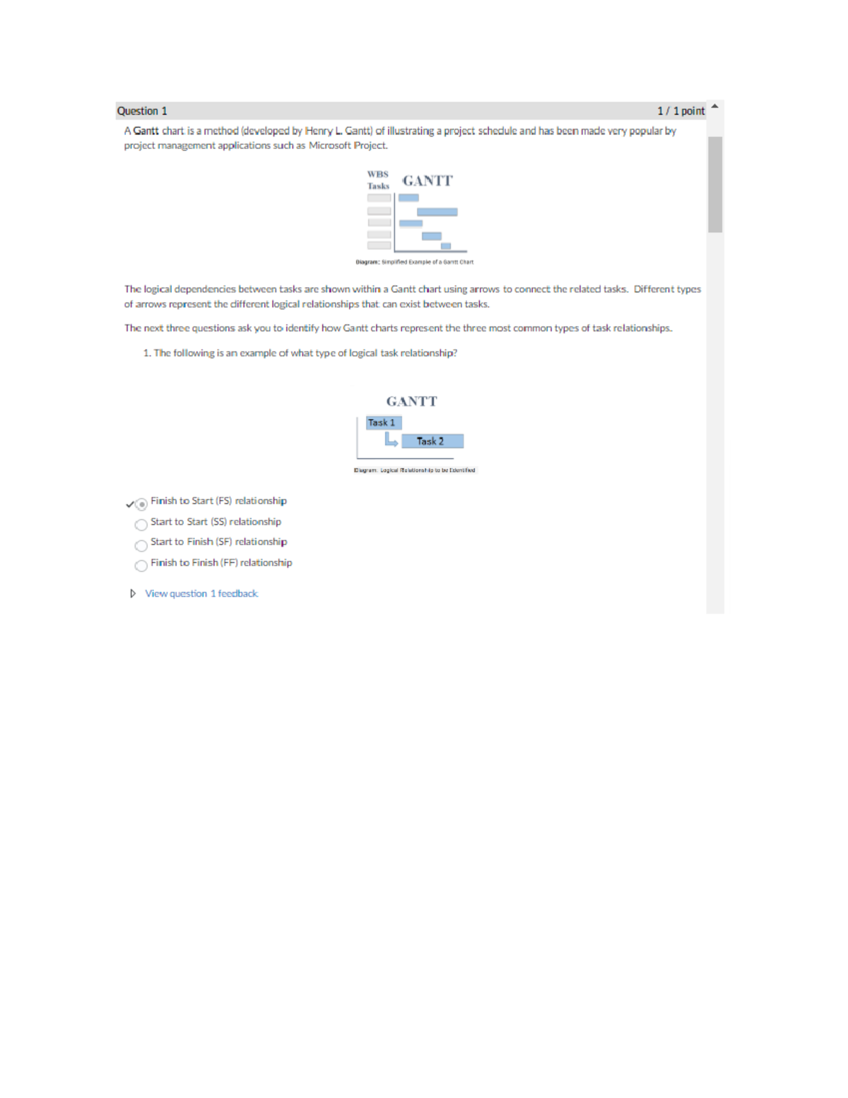 Project Management Quiz 2 - MGT4111 - Studocu