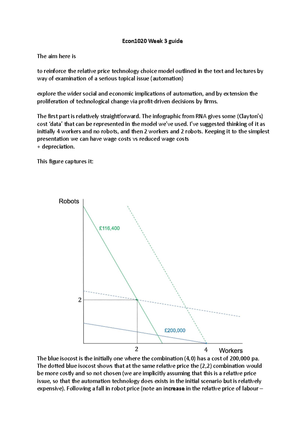 Econ1020 Week 3 guide - Econ1020 Week 3 guide The aim here is to ...