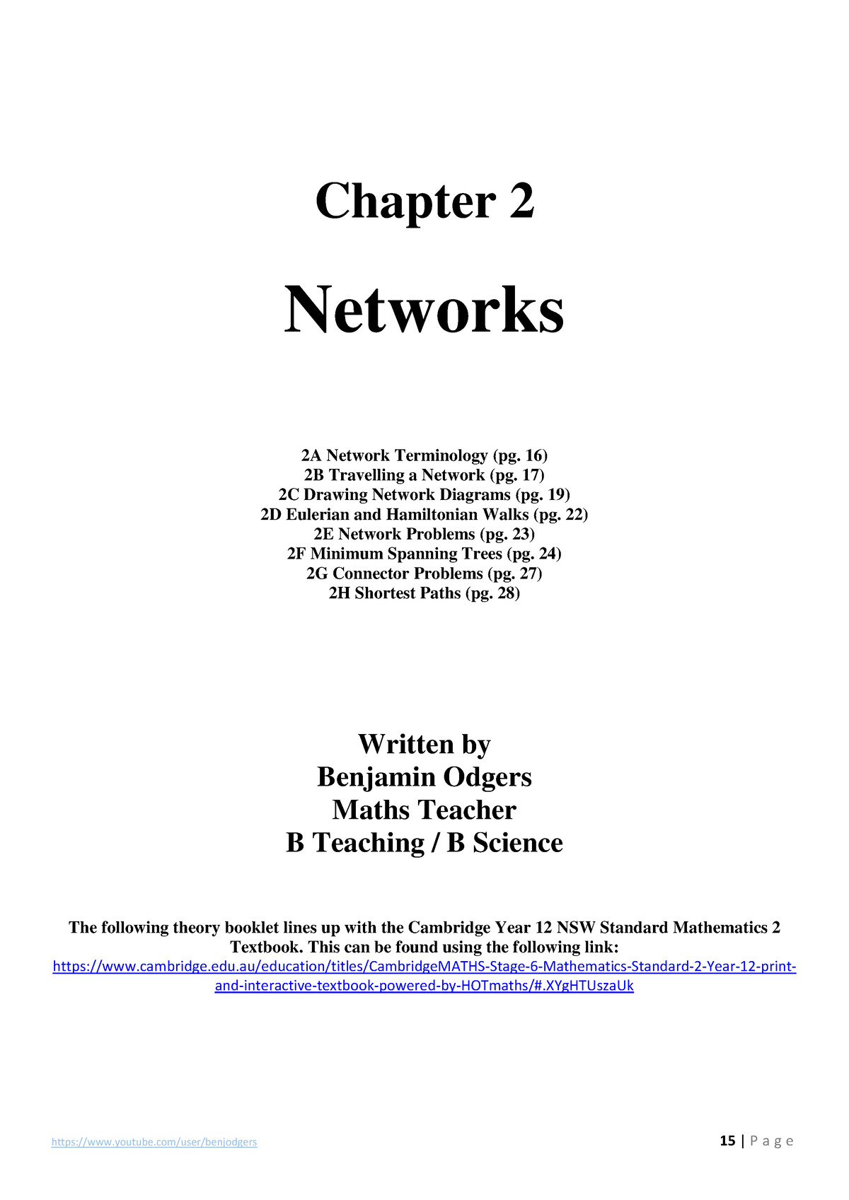 Chapter 2 Booklet - Chapter 2 Networks 2A Network Terminology (pg. 16 ...