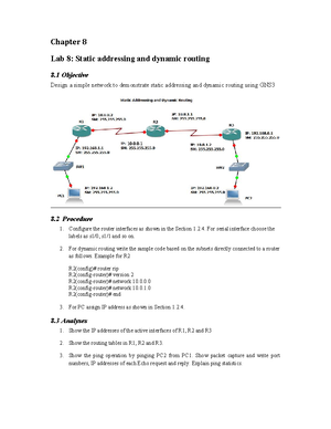 Lab 10 - Dynamic addressing and dynamic routing - Configure a DHCP ...
