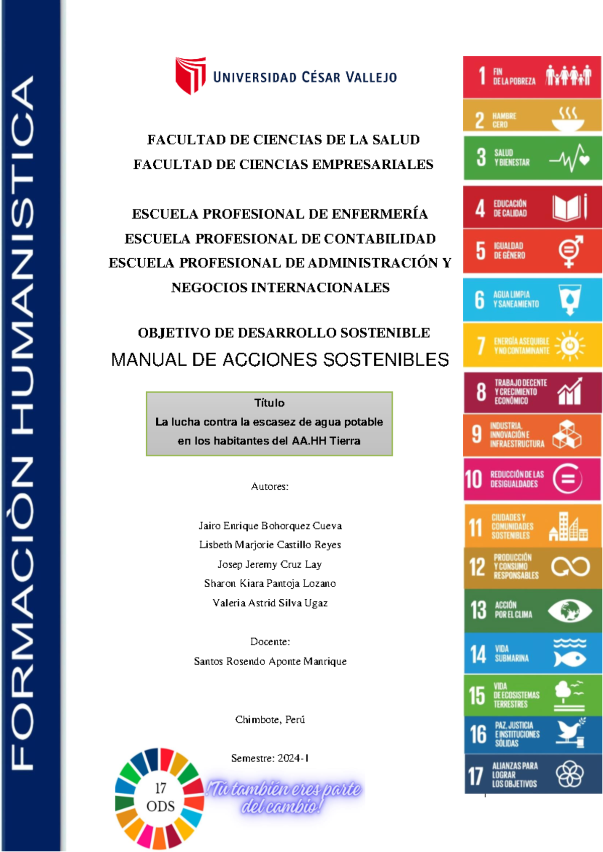 ODS final manual de las ods con acciones sostenibles - FACULTAD DE ...