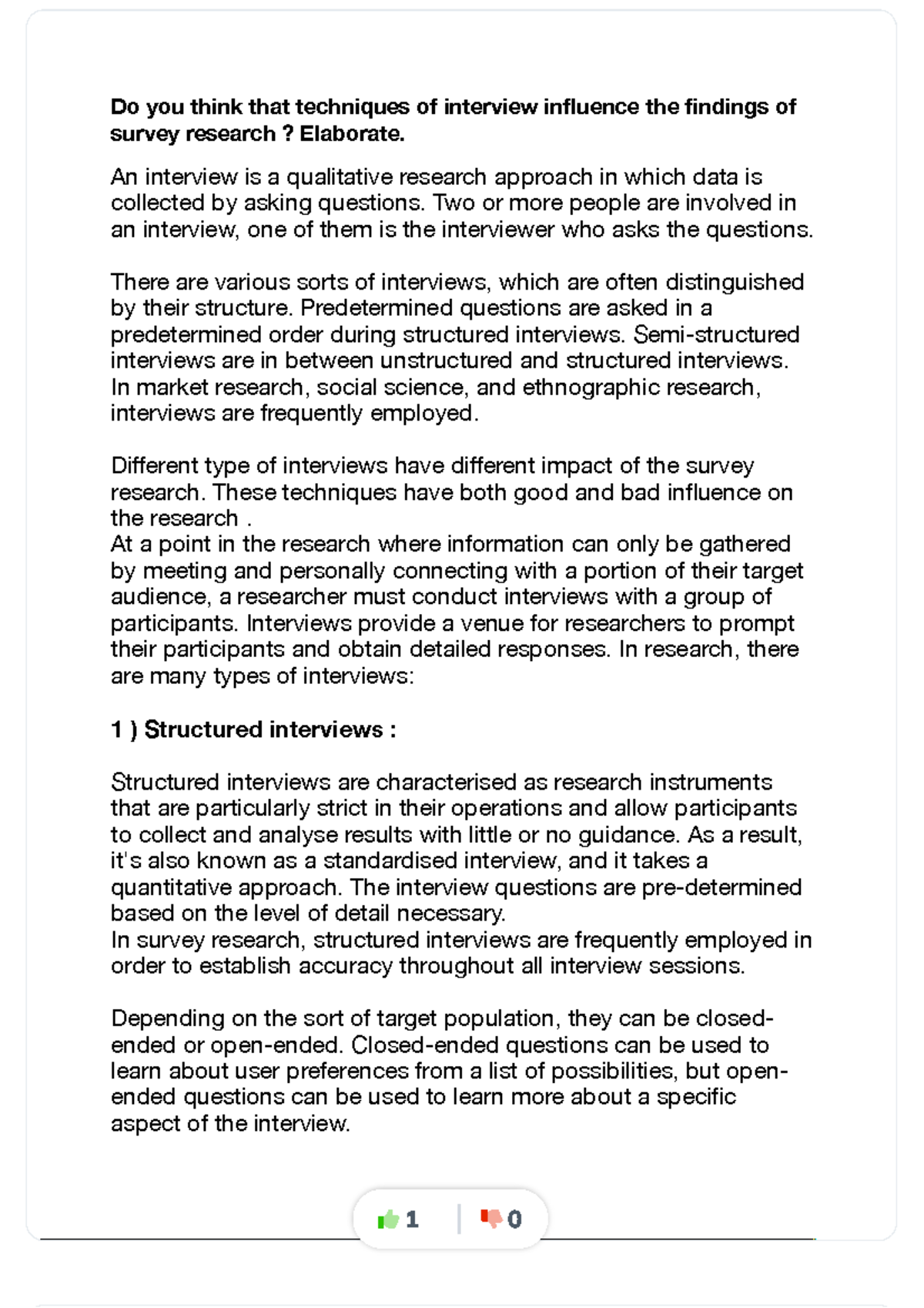 Interview compress Summary public opinion and survey research Do 