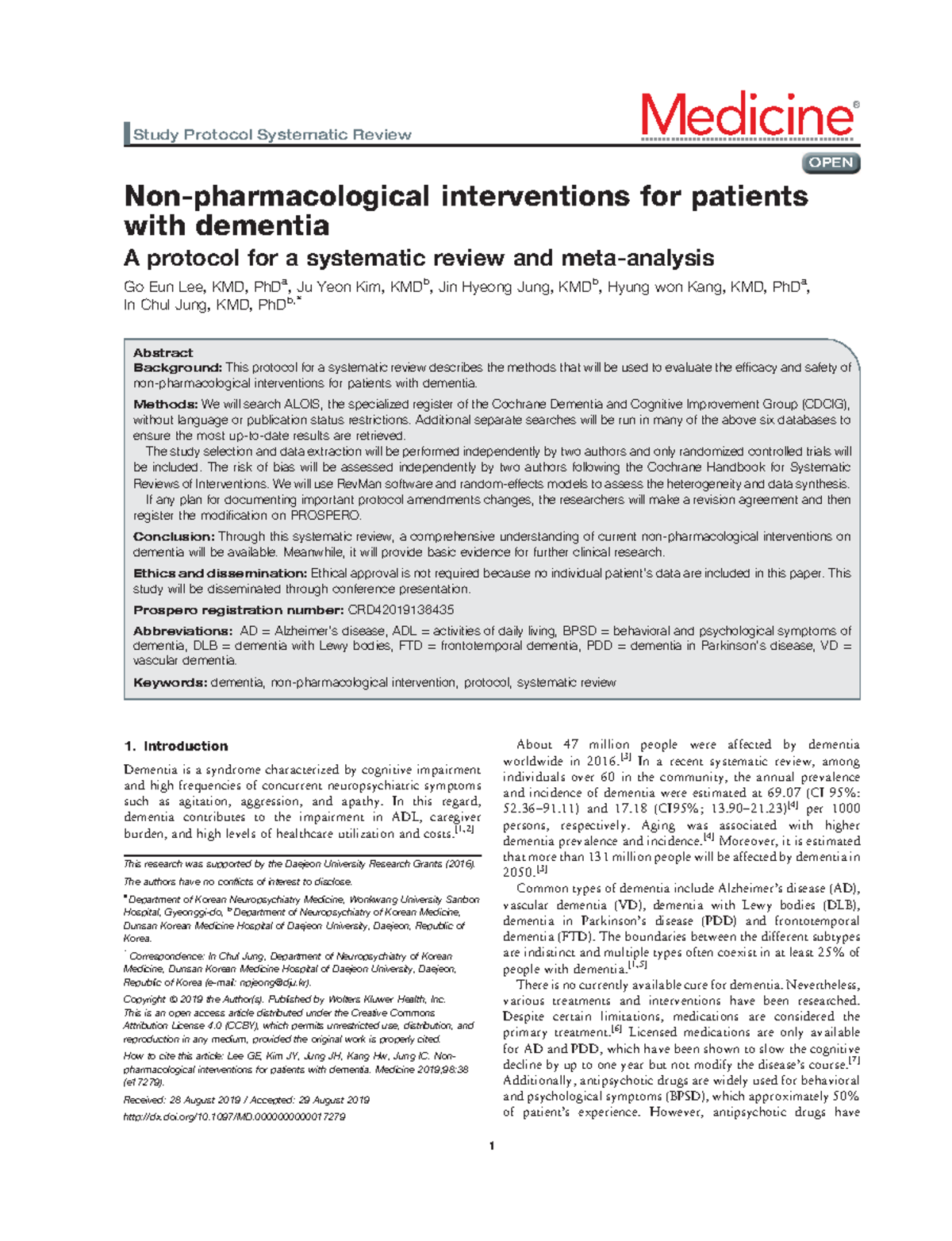 Non Pharmacological Interventions For Patients - Non-pharmacological ...