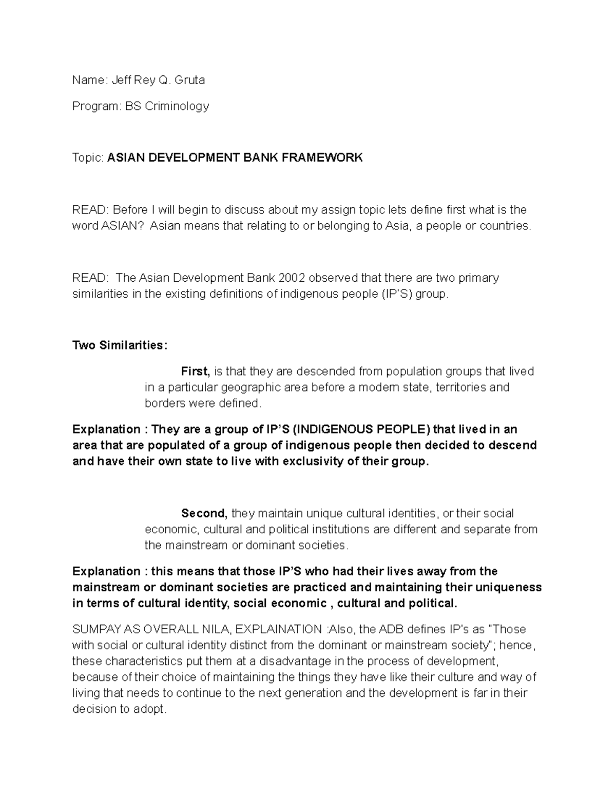 CRIM. FILE - it can lead to your leaning success - Name: Jeff Rey Q ...