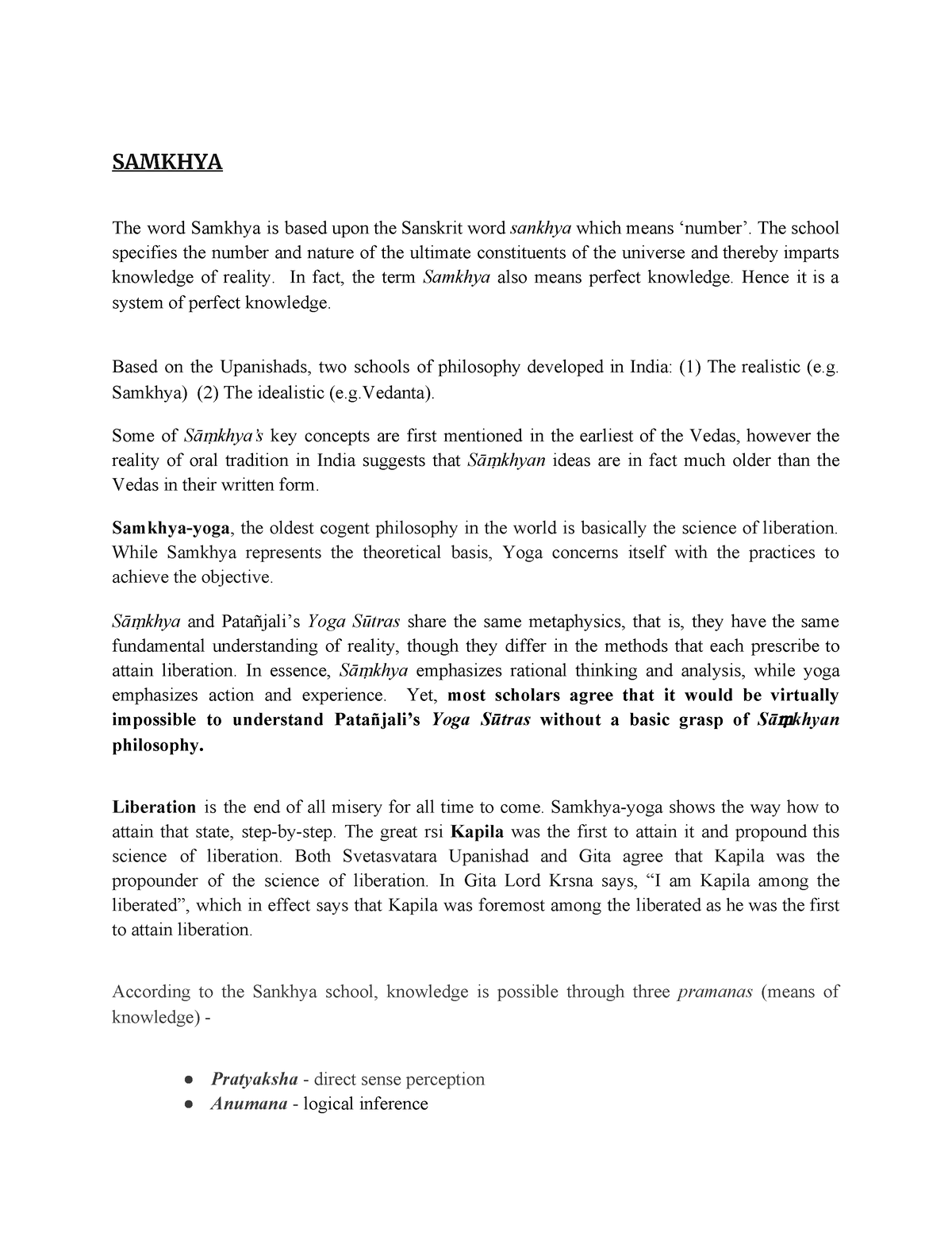 samkhya-notes-on-unit-4-samkhya-the-word-samkhya-is-based-upon-the