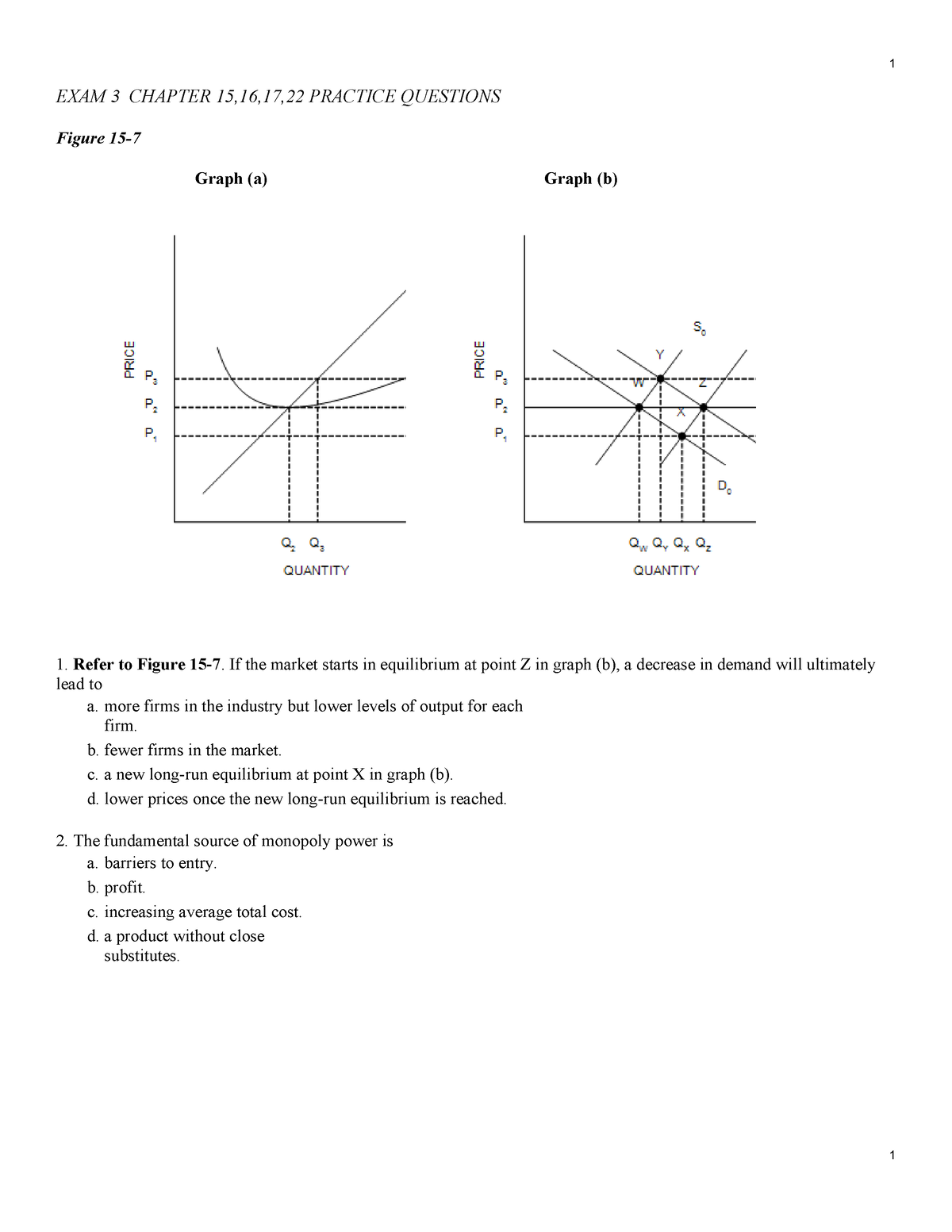 Exam 3 Practice Questions Bobby Barnes - EXAM 3 CHAPTER 15,16,17,22 ...