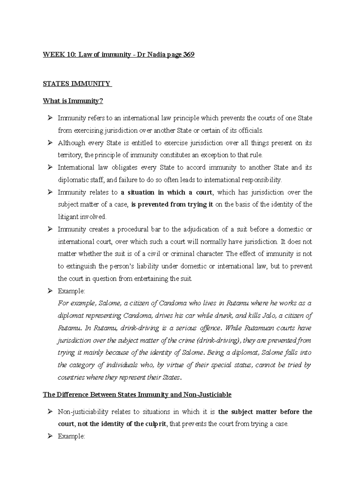 UUUK3013 LAW OF Immunity - WEEK 10: Law of immunity - Dr Nadia page 369 ...