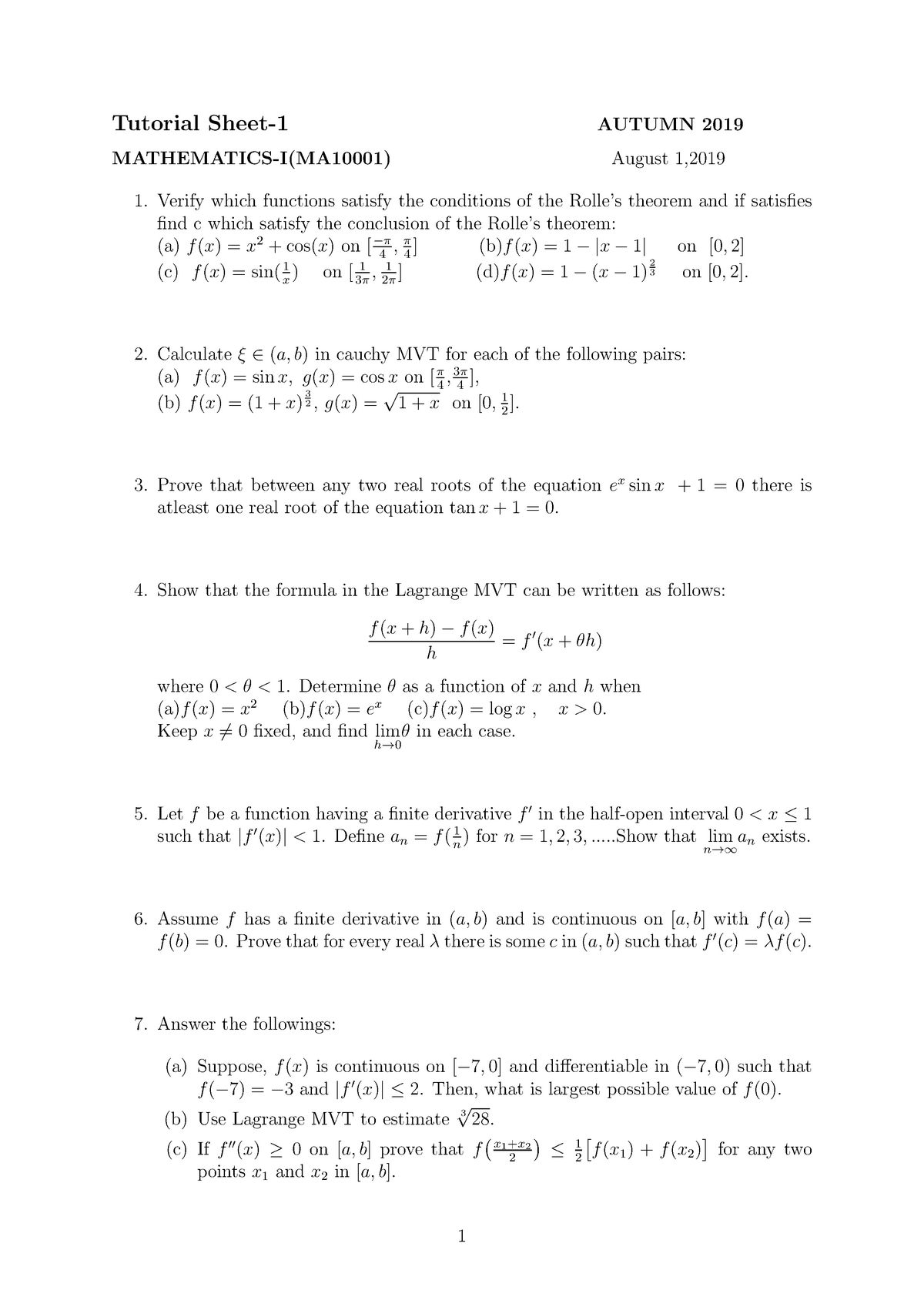 Tutorial Sheet 1 Lorem Ipsum Is Simply Dummy Text Of The Printing And Typesetting Industry Lorem Studocu