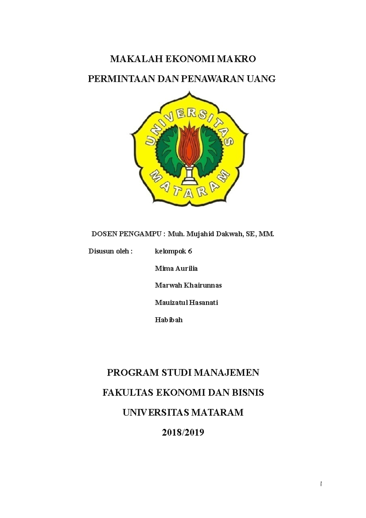 Teori Permintaan Dan Penawaran Uang - MAKALAH EKONOMI MAKRO PERMINTAAN ...