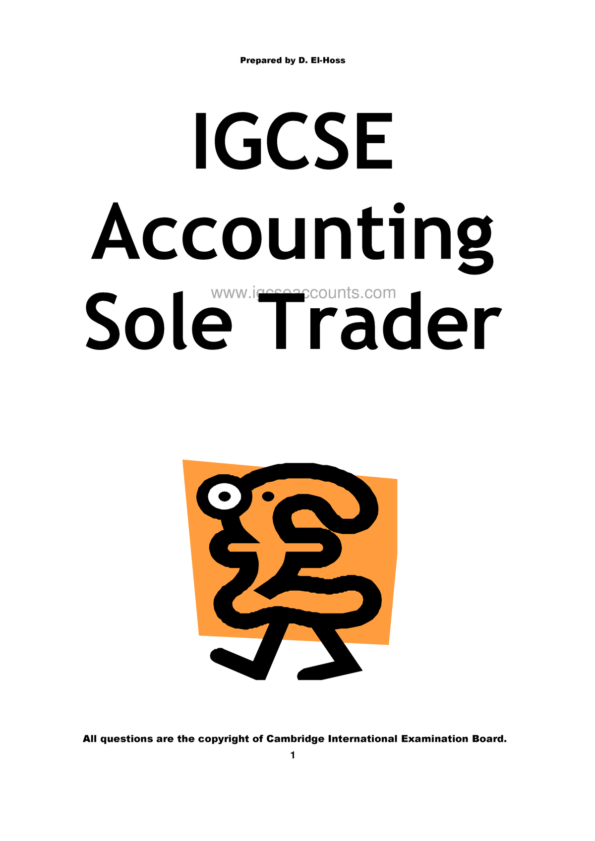 Igcse accounting sole trader questions answers - igcseaccounts Prepared ...