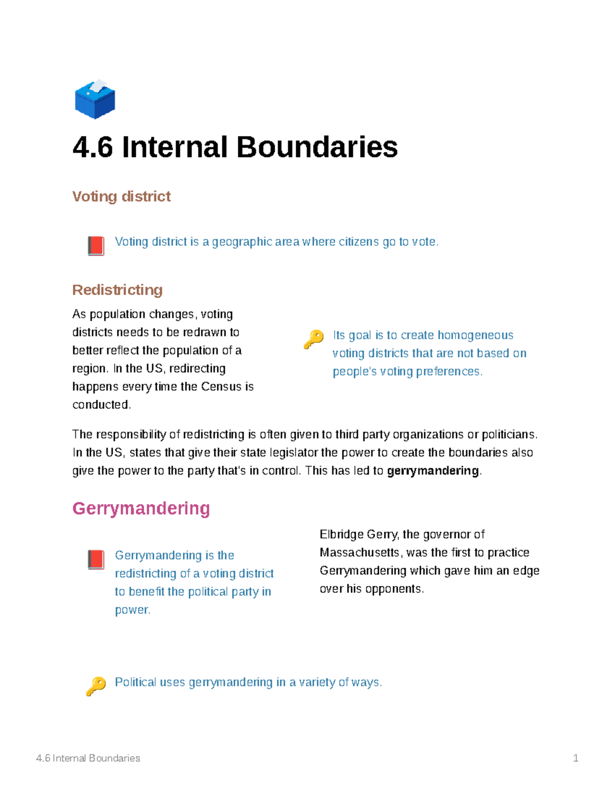 Internal boundaries Professor Benjamin Sinn 4 Internal Boundaries