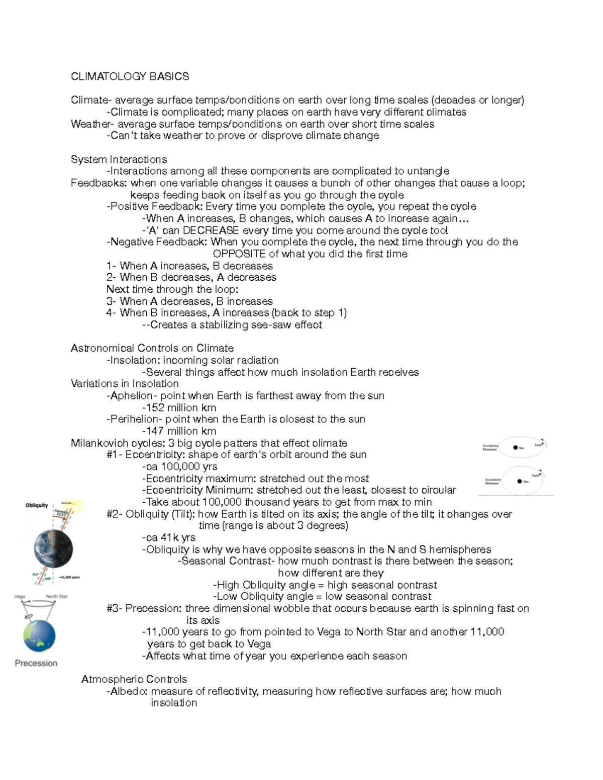 Geology Exam 3 Review - These Are Lecture Notes For Exam #3. They Are ...