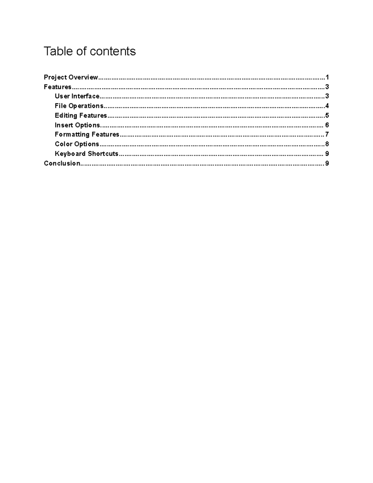 2.2 project report - Table of contents Project - Studocu