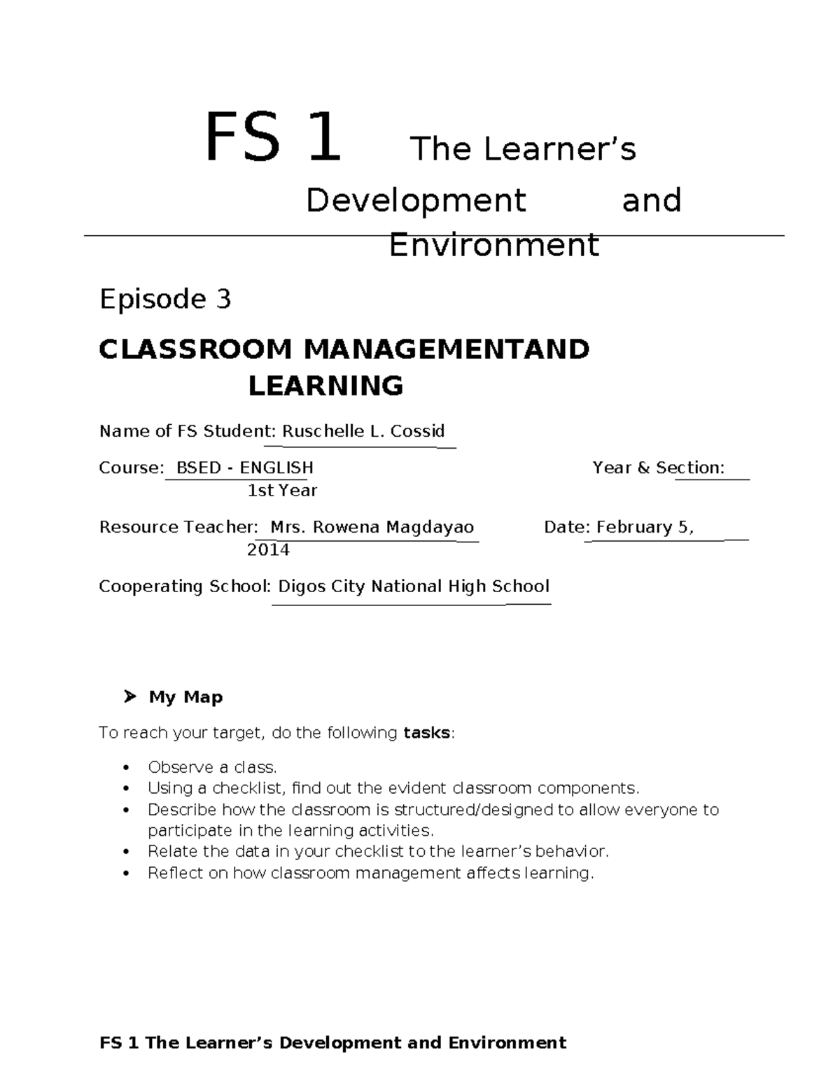 Episode 3-14072005 0723-phpapp 02 - FS 1 The Learner’s Development and ...